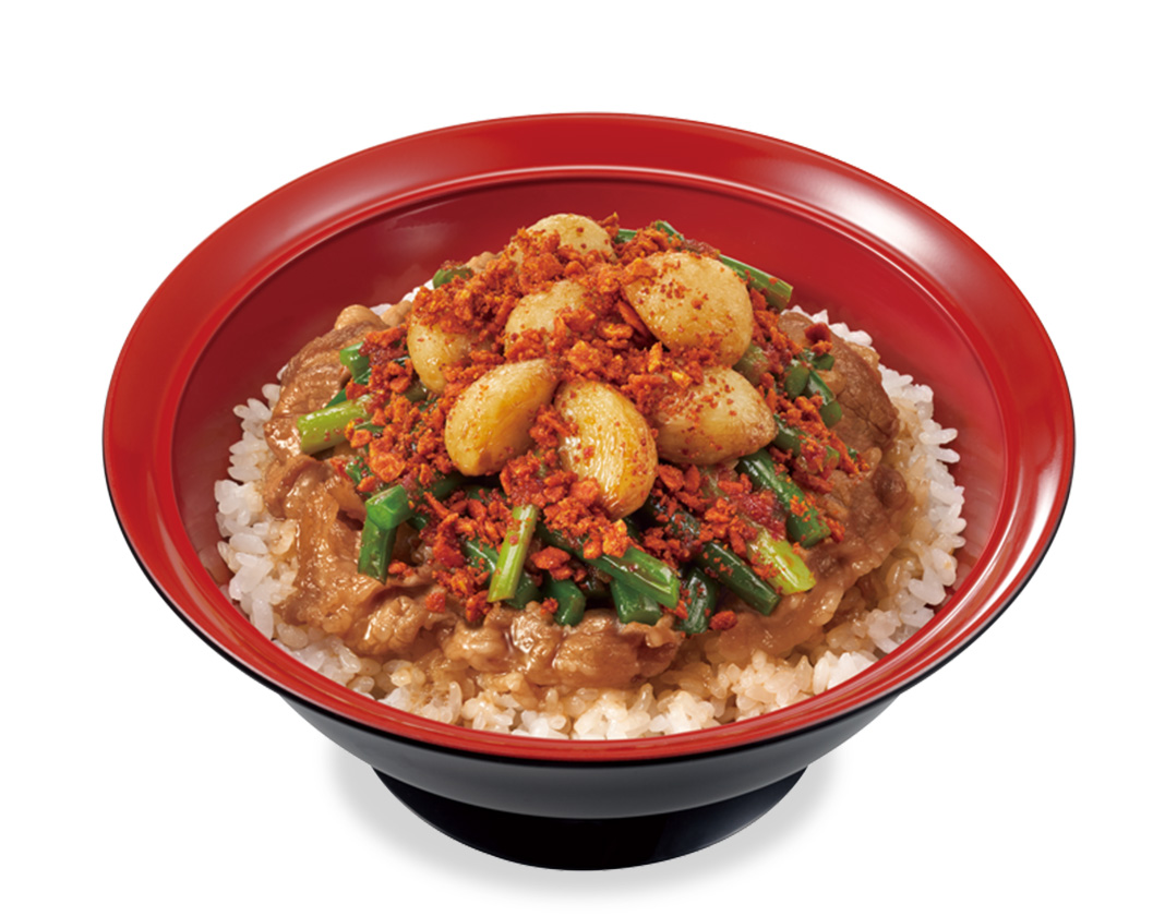 トリプルニンニク牛カルビ焼肉丼