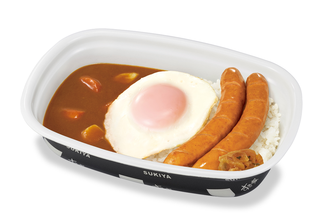 目玉焼きソーセージカレー